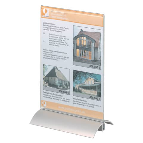 Espositore portastampati da tavolo DURABLE PRESENTER A4 trasparente 858919